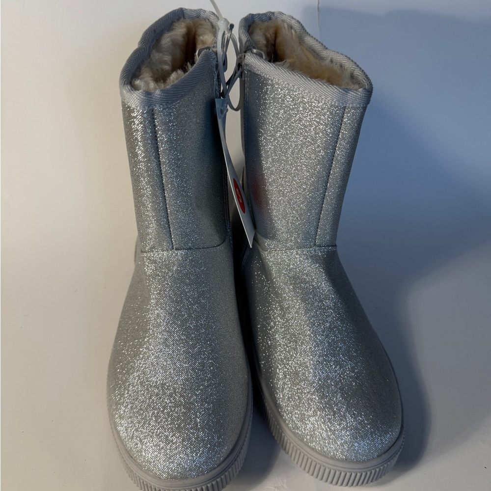 Cat & Jack Silver Kids Boots